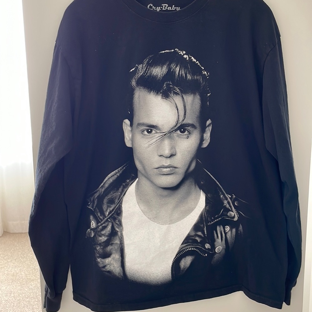 Black Cry Baby Johnny Depp t shirt size M